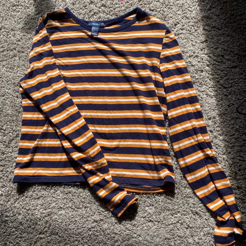 FOREVER 21 striped longsleeve top